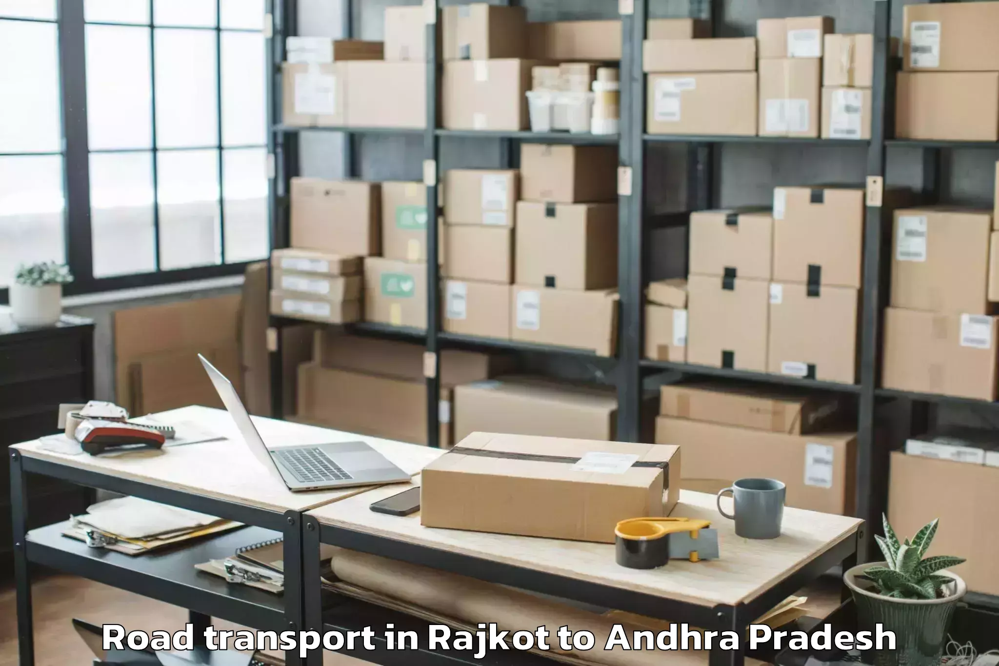 Reliable Rajkot to Peda Araveedu Road Transport